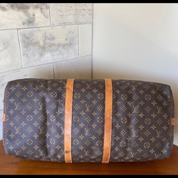 AUTHENTIC LOUIS VUITTON KEEPALL 55 DUFFEL BAG LUGGAGE - Picture 4 of 11